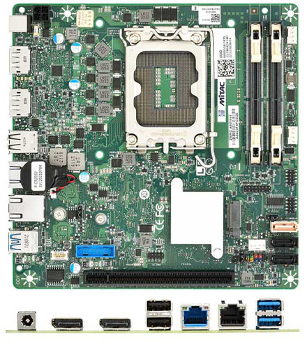 Mitac PH14ADI-Q670-12V Mini-iTX (Intel 12th/13th/14th Gen. LGA 65W, <b>12V DC-In</b>)